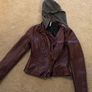 Free people leather jacket